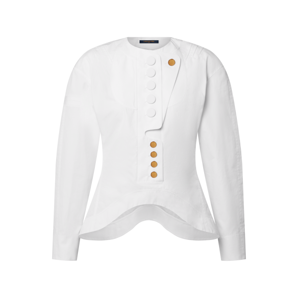 asymmetrical-bib-blouse Asymmetrical Bib Blouse