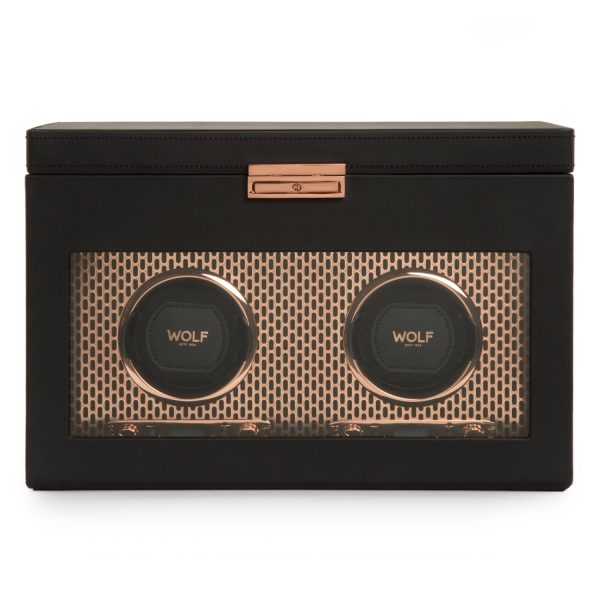 Axis Double Watch Winder With Storage