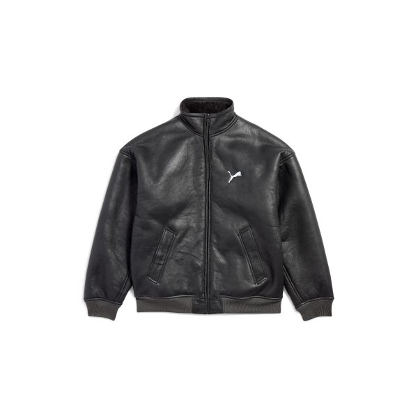 balenciaga-i-puma-leather-jacket-in-anthracite Balenciaga I Puma Leather Jacket in Anthracite
