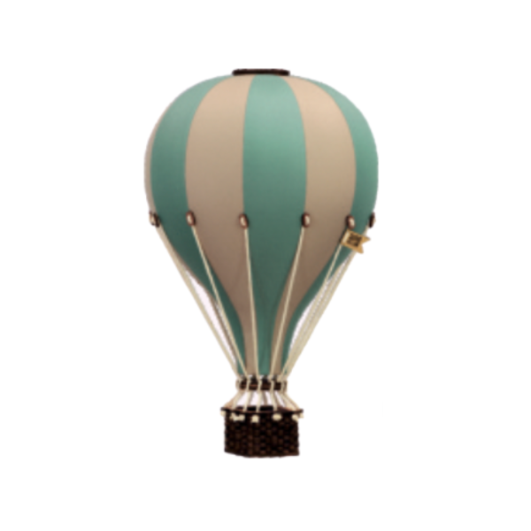 beige-and-mint-decorative-hot-air-balloon-3-sizes Beige and Mint Decorative Hot Air Balloon (3 Sizes)