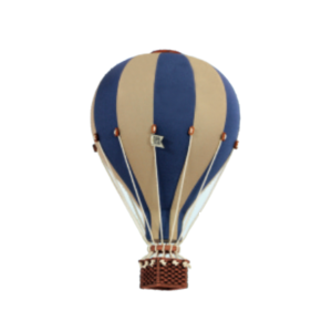 beige-and-navy-decorative-hot-air-balloon-3-sizes Beige and Navy Decorative Hot Air Balloon (3 Sizes)