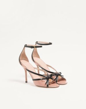 bepointy-sandal-in-patent-leather-and-kidskin-100mm Bepointy Sandal in Patent Leather and Kidskin 100Mm