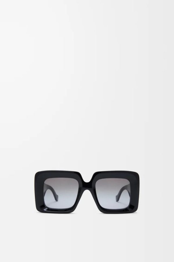 Beveled Square Maxi Anagram Sunglasses