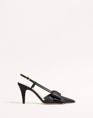 bowow-slingback-pumps-in-kidskin-85mm Bowow Slingback Pumps In Kidskin 85mm