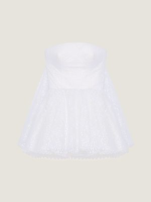 bustier-cape-back-dress-in-lace Bustier Cape Back Dress In Lace