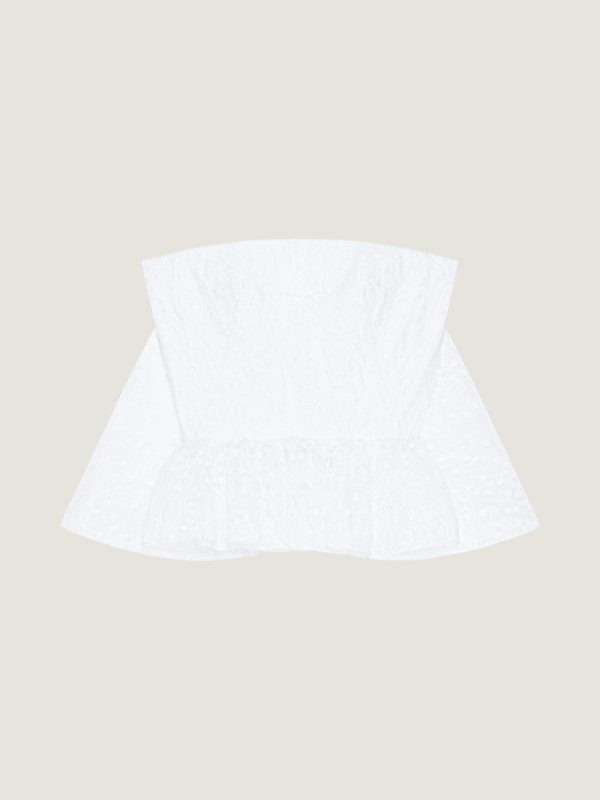 Bustier Cape Back Top In Lace