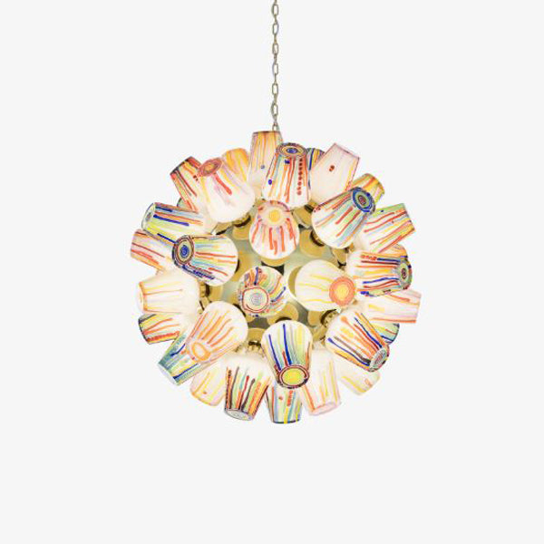 Candy Sculpture Sphere Chandelier