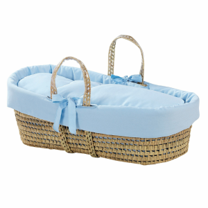 Carolina Moses Basket in Blue