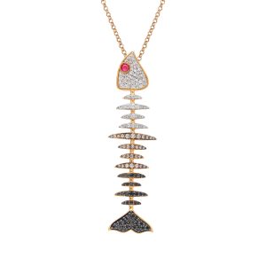cedille-diamond-skeleton-fish-necklace Cedille Diamond Skeleton Fish Necklace