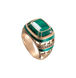 cedille-malachite-cage-ring Cedille Malachite Cage Ring