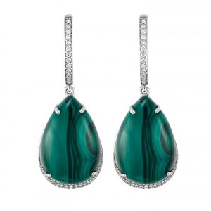 cedille-malachite-drop-earrings Cedille Malachite Drop Earrings