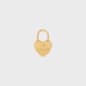 celine-charms-heart-padlock-in-brass-with-gold-finish Celine Charms Heart Padlock In Brass With Gold Finish