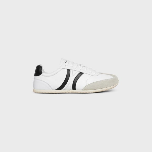 Celine Jogger Low Lace-Up Sneaker In Calfskin & Suede Calfskin