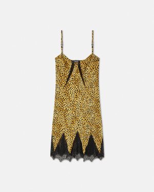 cheetah-allover-silk-slip-mini-dress Cheetah Allover Silk Slip Mini Dress
