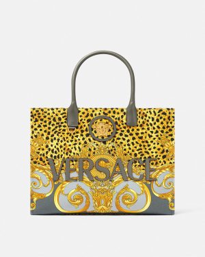 cheetah-foulard-la-medusa-large-tote-bag Cheetah Foulard La Medusa Large Tote Bag
