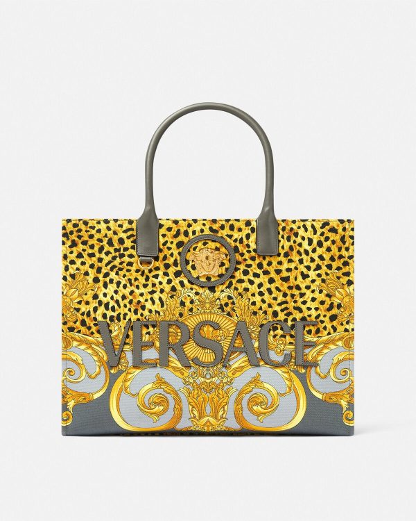 cheetah-foulard-la-medusa-large-tote-bag Cheetah Foulard La Medusa Large Tote Bag