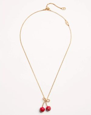 cherryfic-metal-and-enamel-necklace Cherryfic Metal And Enamel Necklace