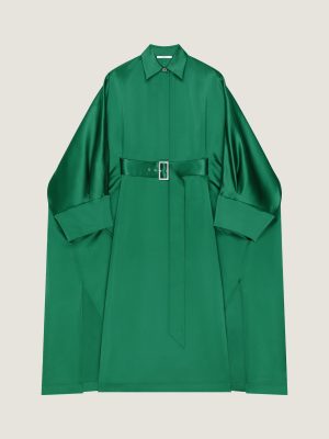 Cocoon Dress In Satin