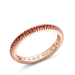 colours-of-love-rose-gold-ruby-fluted-eternity-ring Colours of Love Rose Gold Ruby Fluted Eternity Ring