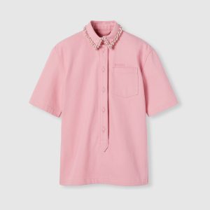 Denim Shirt With Embroidery