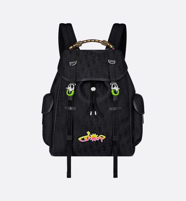 Dior And Lewis Hamilton Dior Hit The Road Backpack With Flap