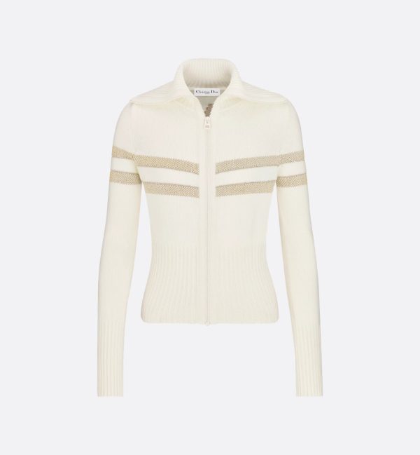 DiorAlps Mock Neck Cardigan
