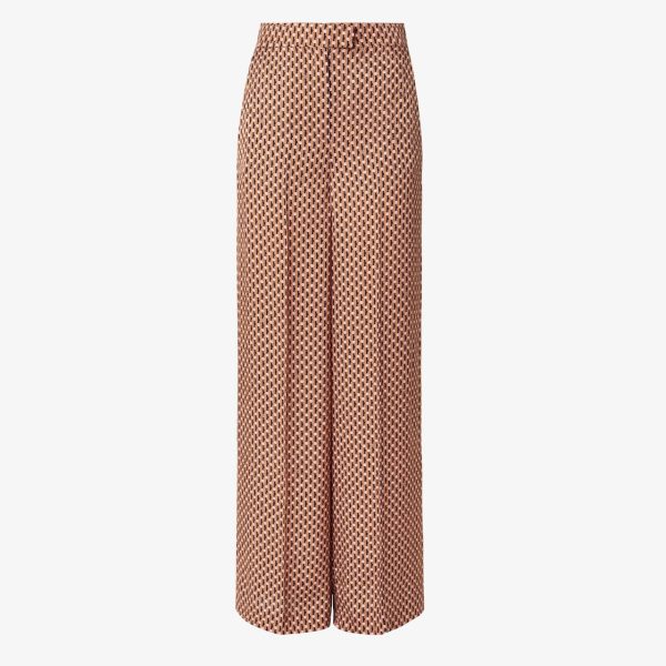 Dots Jacquard Silk Trousers