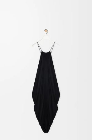 Draped Dress In Silk