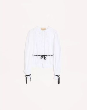 Embroidered Cotton Popeline Shirt