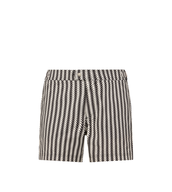Geometric Print Nylon Swim Short