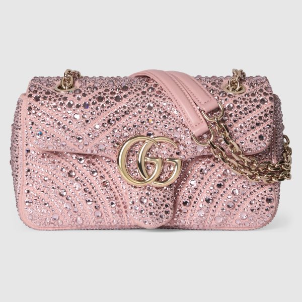 GG Marmont Crystals Small Shoulder Bag