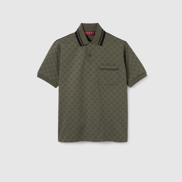 GG Nylon And Cotton Polo Shirt