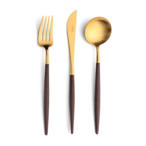 Goa Cutlery Set - Gold Brown