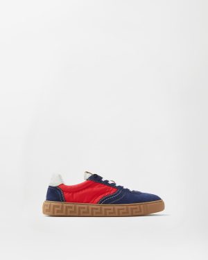Greca Suede & Nylon Trainers