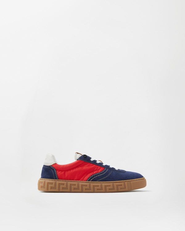 Greca Suede & Nylon Trainers