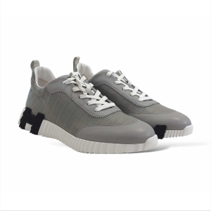 Hermes Bouncing 45.5 Croco Gris Silex