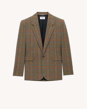 Jacket In Prince Of Wales Wool