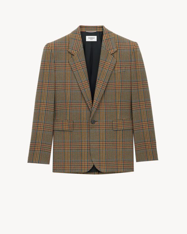 Jacket In Prince Of Wales Wool