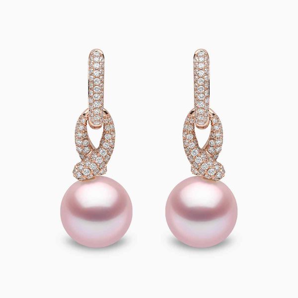 jazz-18k-gold-pearl-and-diamond-twist-earrings Jazz 18K Gold Pearl and Diamond Twist Earrings