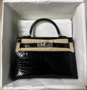 k20-black-shiny-alligator-phw-k K20 Black Shiny Alligator PHW K