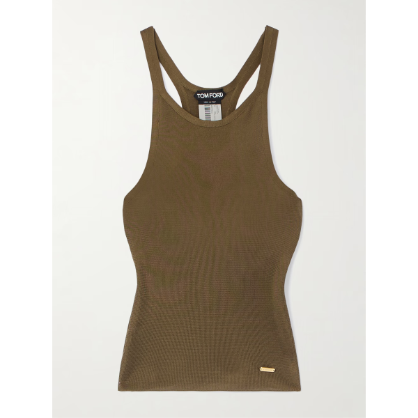 knitted-silk-tank-top Knitted silk tank top