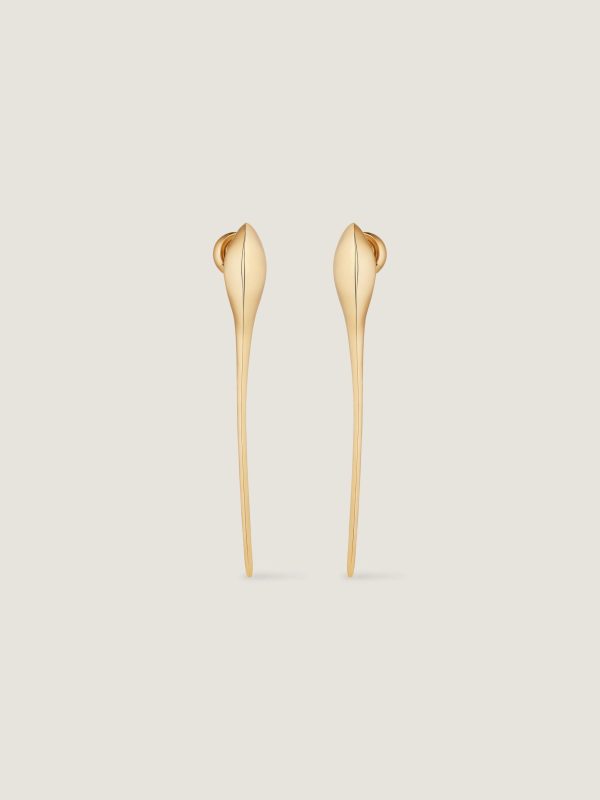 Maple Seed Earrings In Metal