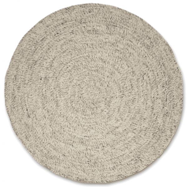 Merino Round Rug Natural Beige