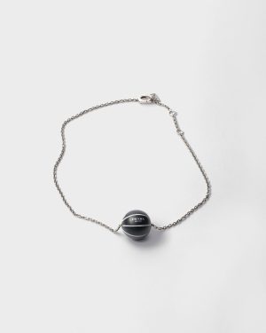 Metal Basketball Necklace