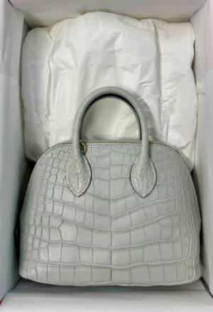 Mini Bolide Gris Neve Matte Alligator GHW K