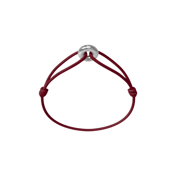 Mini Silver Soho Diamond Cord Bracelet