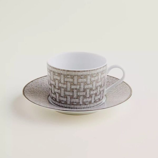 mosaique-au-24-platinum-tea-cup-and-saucer Mosaique Au 24 Platinum Tea Cup And Saucer