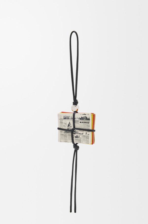 Newspaper Charm In Calfskin