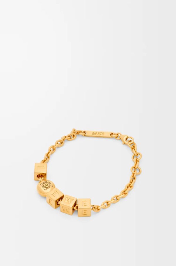 Pebble Cube Bracelet In Sterling Silver