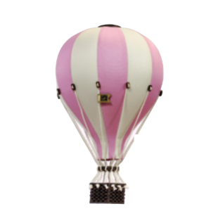 Pink and Beige Decorative Hot Air Balloon (3 Sizes)